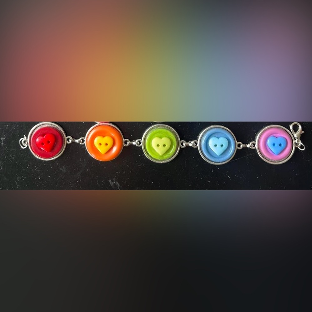 Cute Kawaii Button Bracelet